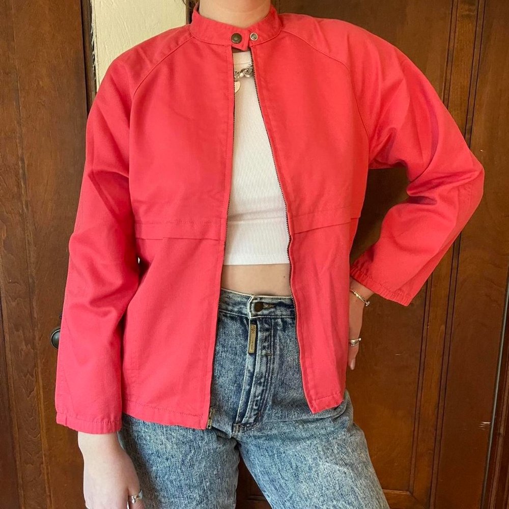 VTG 70s Levi's Coral Lightweight Bomber Jacket